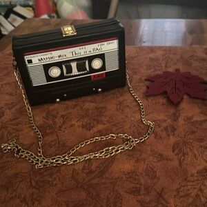 Cassette Tape Purse with chain strap